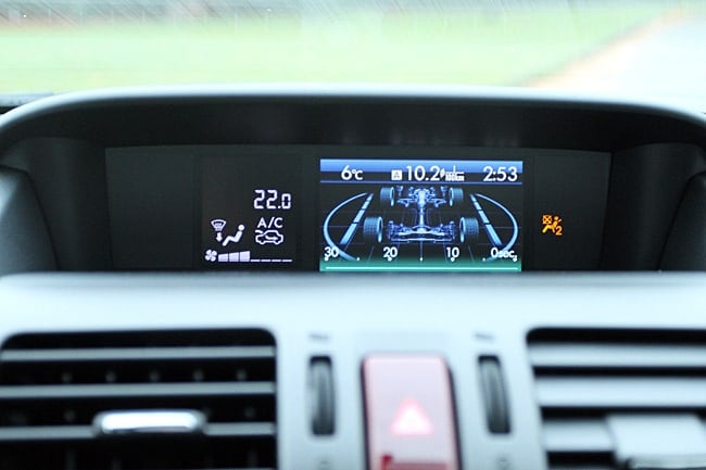 2012 Subaru Impreza interior screen