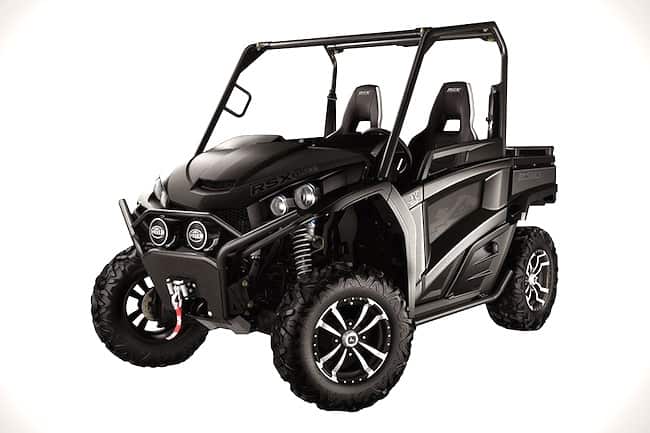 John Deere Midnight Black Special Edition Gator front view