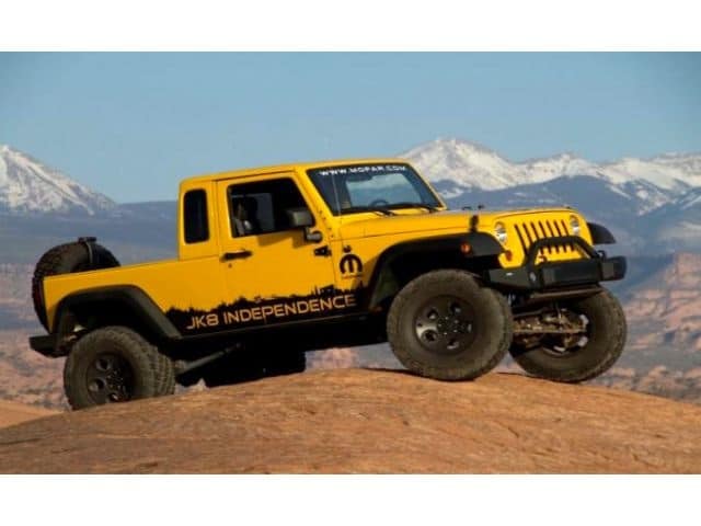 Convert a Jeep Wrangler into a pickup with MOPAR's JK-8 Conversion Kit