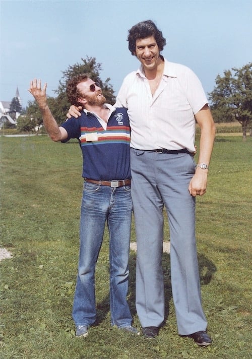 Garry Sowerby with Chris Greener at 7 1/2 foot was the tallest man in the British Commonwealth at the time.