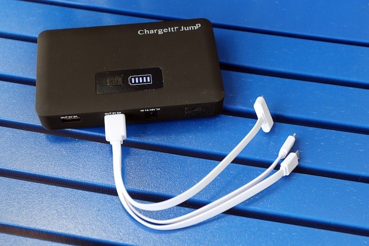 ChargeIt! Jump Portable Power Pack with charging cords