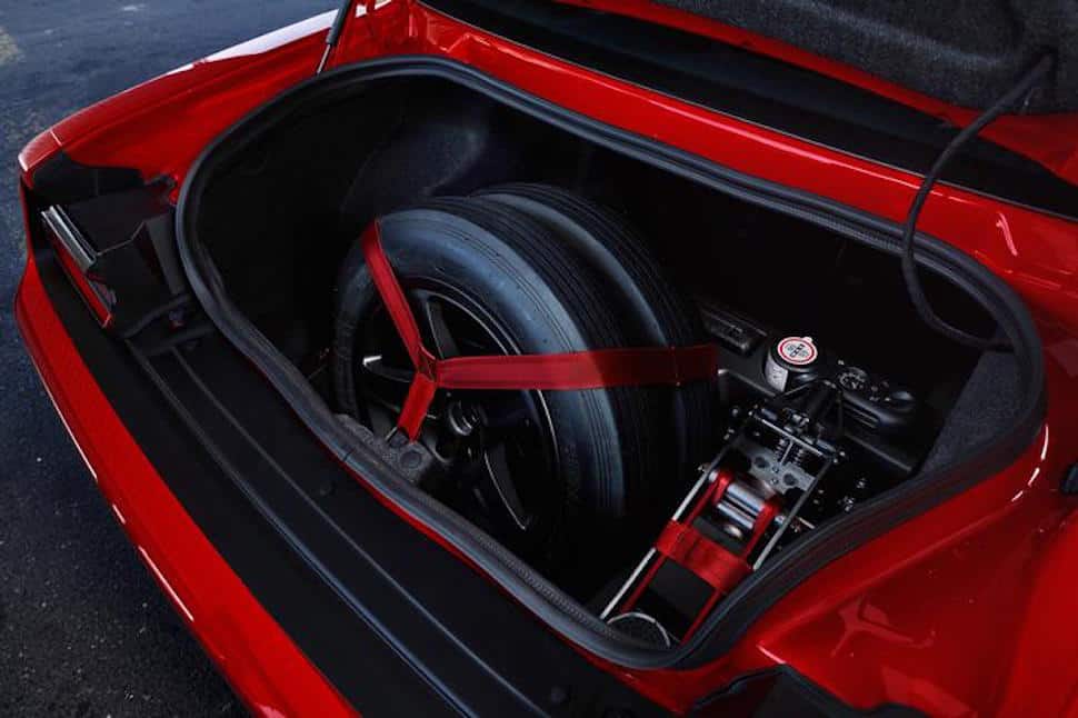 2018 Dodge Challenger SRT Demon trunk with wheel