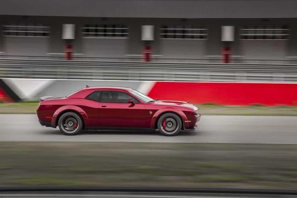 2018 Dodge Challenger SRT Hellcat Widebody sideview rolling