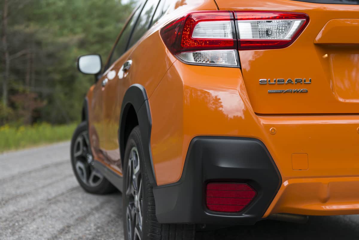 2018 subaru crosstrek review rear taillight