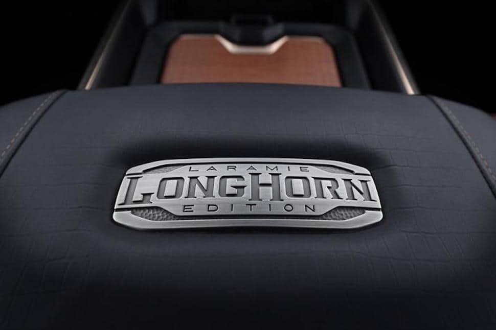 new ram truck Laramie Longhorn – Crew Cab logo inside