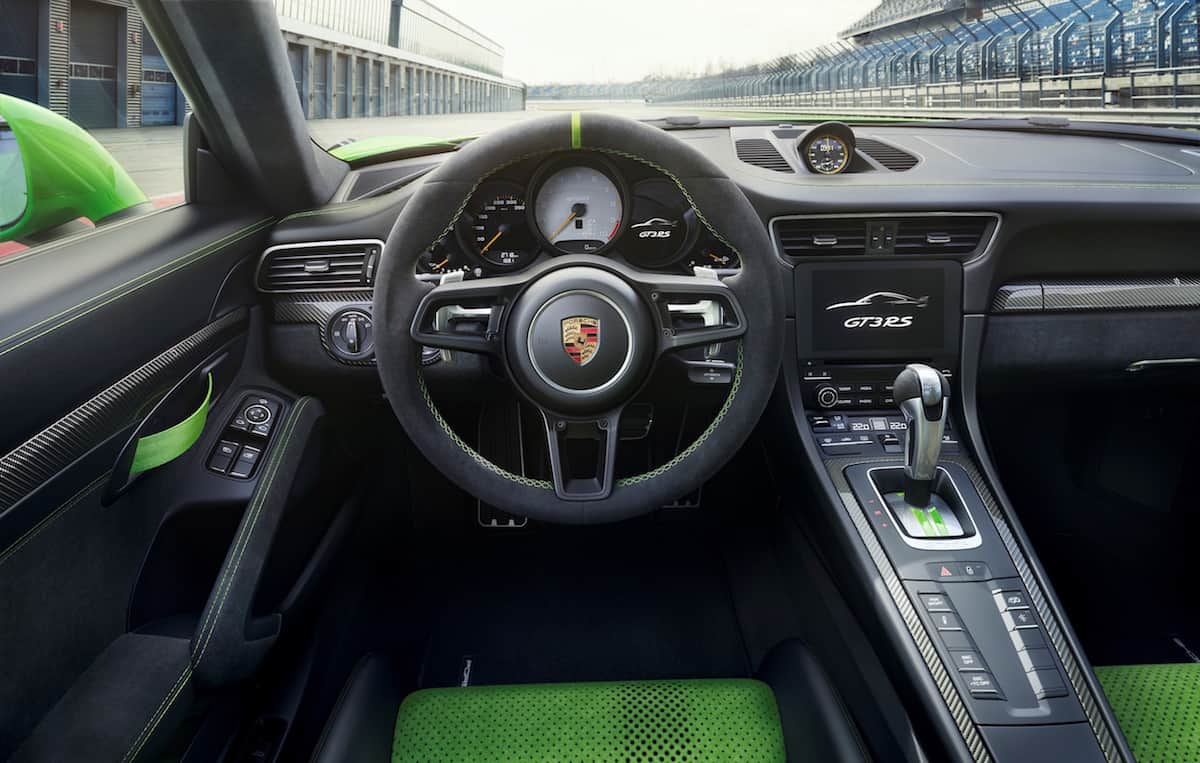 2019 Porsche 911 GT3 RS cockpit